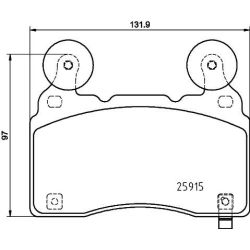 Stabdžių trinkelių rinkinys, diskinis stabdys MINTEX MDB4078