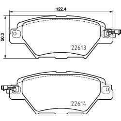Stabdžių trinkelių rinkinys, diskinis stabdys MINTEX MDB4087
