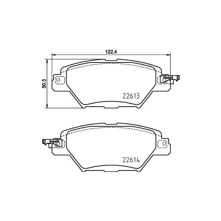 Stabdžių trinkelių rinkinys, diskinis stabdys MINTEX MDB4087