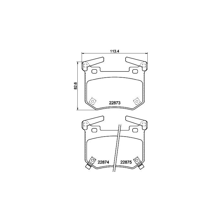 Stabdžių trinkelių rinkinys, diskinis stabdys MINTEX MDB4117