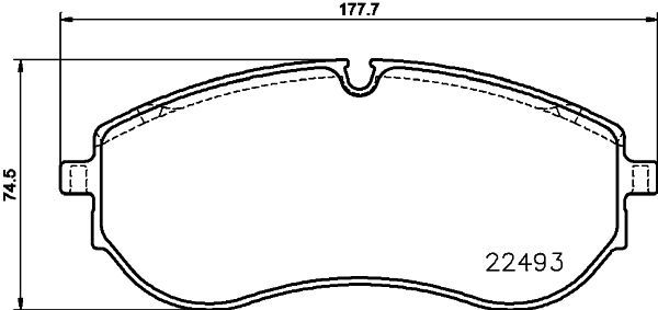 Stabdžių trinkelių rinkinys, diskinis stabdys MINTEX MDB4174