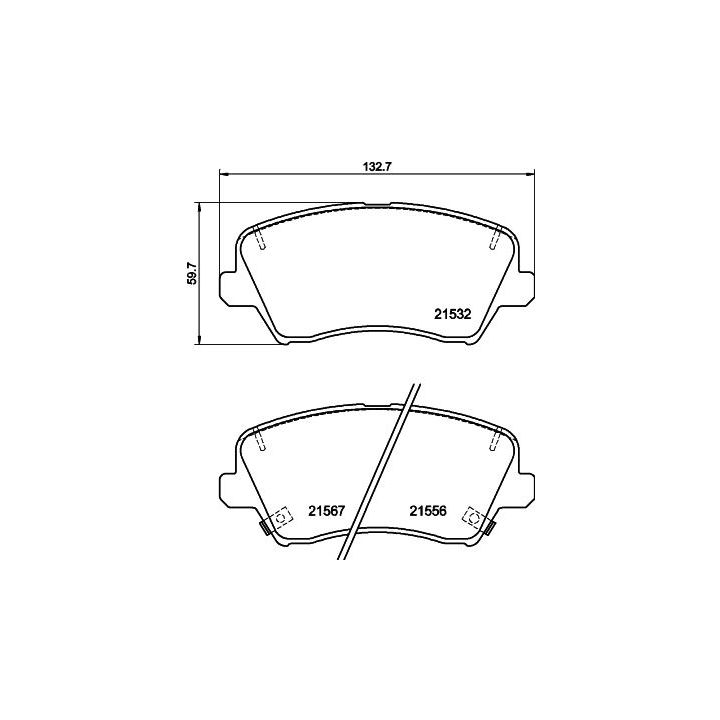 Stabdžių trinkelių rinkinys, diskinis stabdys MINTEX MDB4186