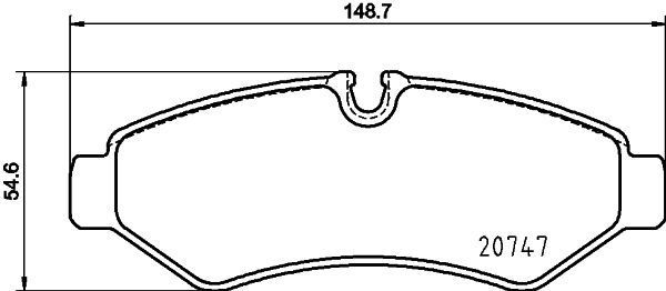 Stabdžių trinkelių rinkinys, diskinis stabdys MINTEX MDB4191
