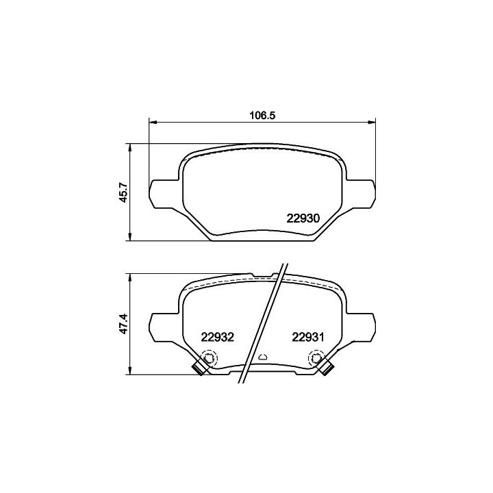 Stabdžių trinkelių rinkinys, diskinis stabdys MINTEX MDB4192