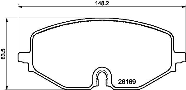Stabdžių trinkelių rinkinys, diskinis stabdys MINTEX MDB4282