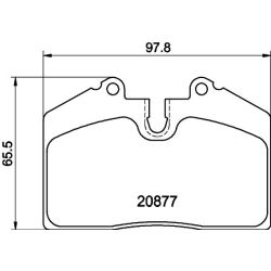 Stabdžių trinkelių rinkinys, diskinis stabdys MINTEX MDB4334