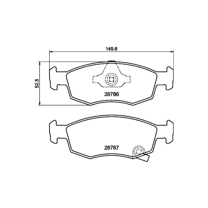 Stabdžių trinkelių rinkinys, diskinis stabdys MINTEX MDB4341