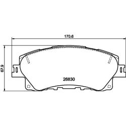 Stabdžių trinkelių rinkinys, diskinis stabdys MINTEX MDB4389