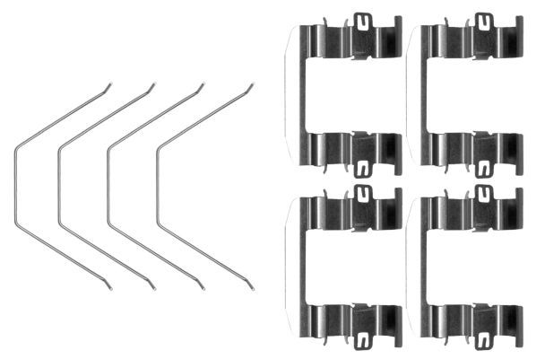 Priedų komplektas, diskinių stabdžių trinkelės MINTEX MBA0016