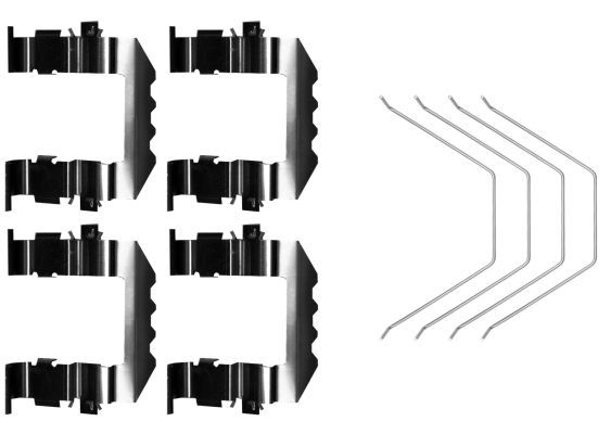 Priedų komplektas, diskinių stabdžių trinkelės MINTEX MBA0018