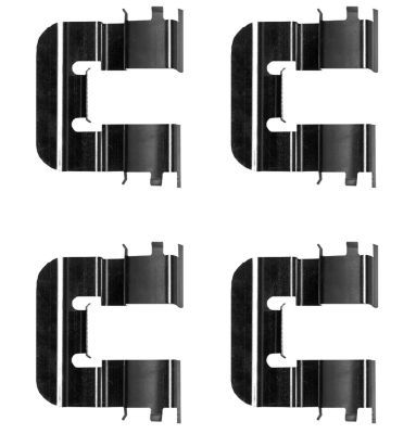 Priedų komplektas, diskinių stabdžių trinkelės MINTEX MBA0024