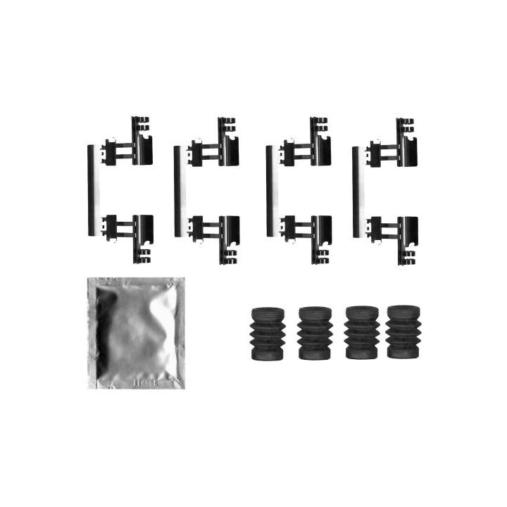 Priedų komplektas, diskinių stabdžių trinkelės MINTEX MBA0027