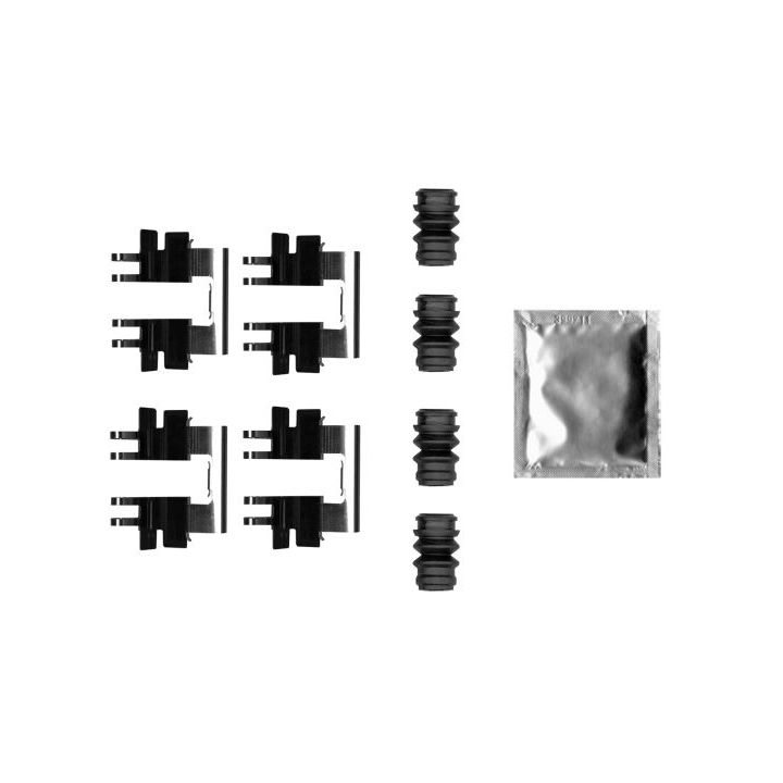 Priedų komplektas, diskinių stabdžių trinkelės MINTEX MBA0045