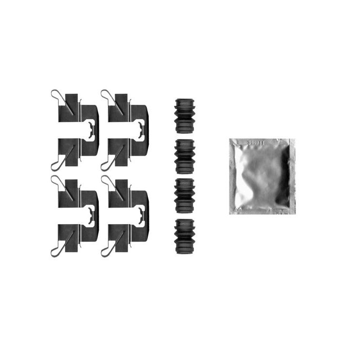 Priedų komplektas, diskinių stabdžių trinkelės MINTEX MBA0047