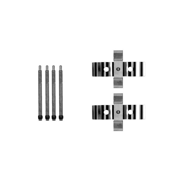 Priedų komplektas, diskinių stabdžių trinkelės MINTEX MBA0054