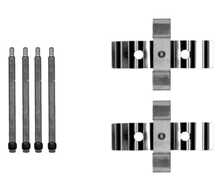 Priedų komplektas, diskinių stabdžių trinkelės MINTEX MBA0054