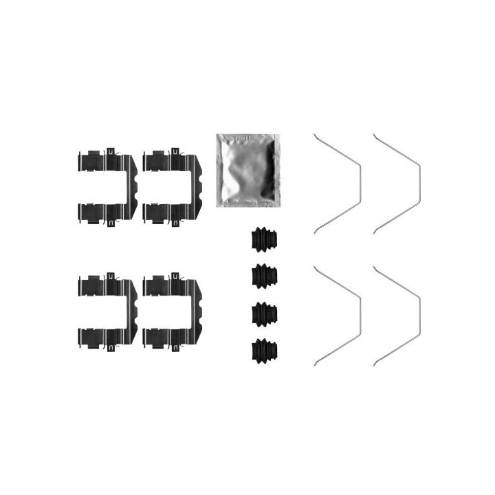 Priedų komplektas, diskinių stabdžių trinkelės MINTEX MBA0057