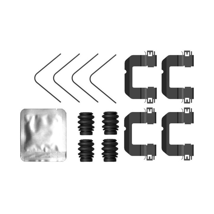 Priedų komplektas, diskinių stabdžių trinkelės MINTEX MBA0102