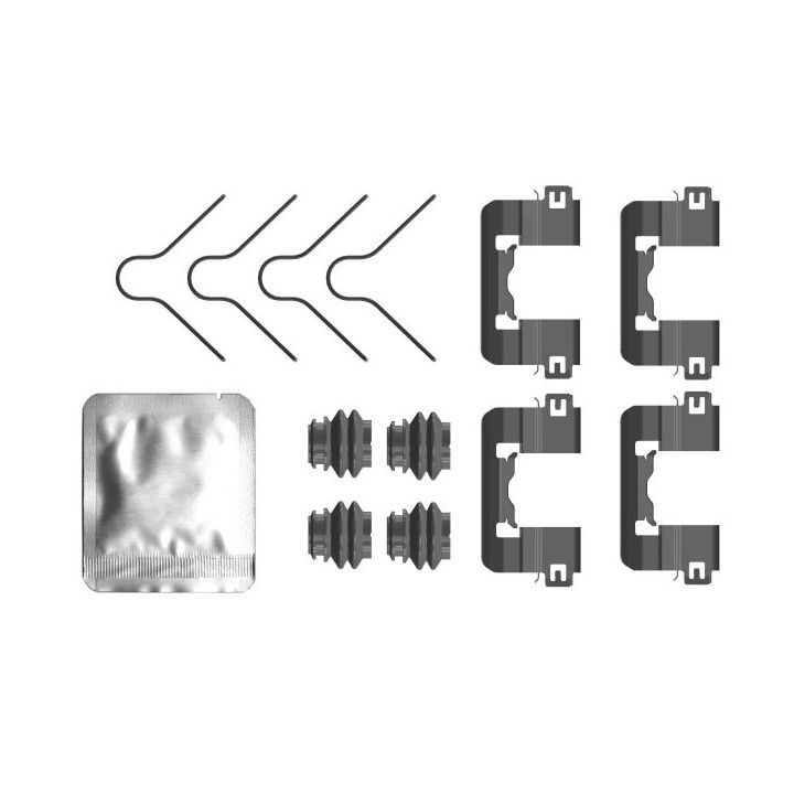 Priedų komplektas, diskinių stabdžių trinkelės MINTEX MBA0105