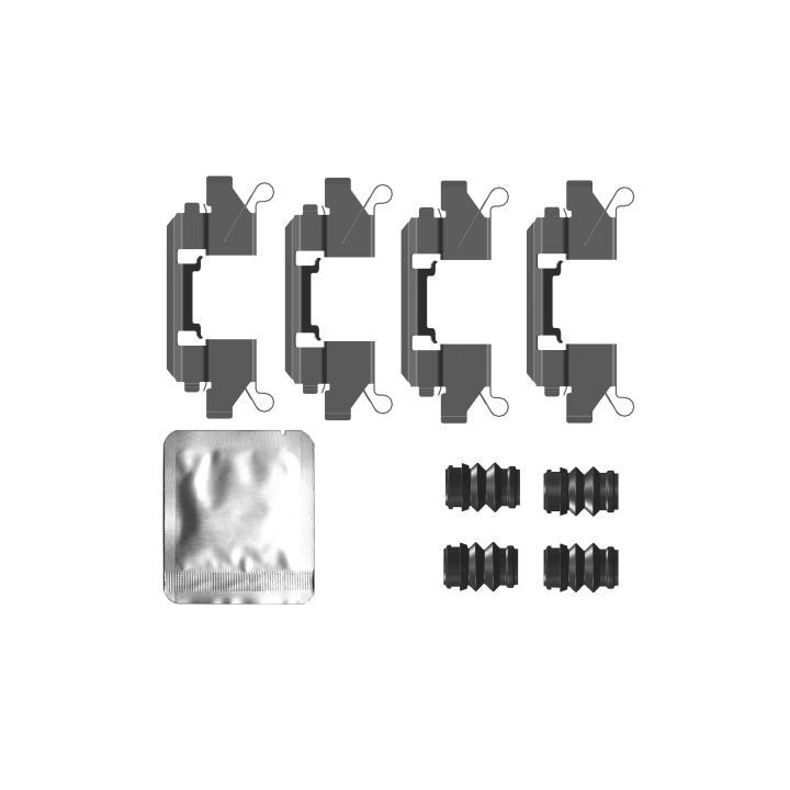 Priedų komplektas, diskinių stabdžių trinkelės MINTEX MBA0111