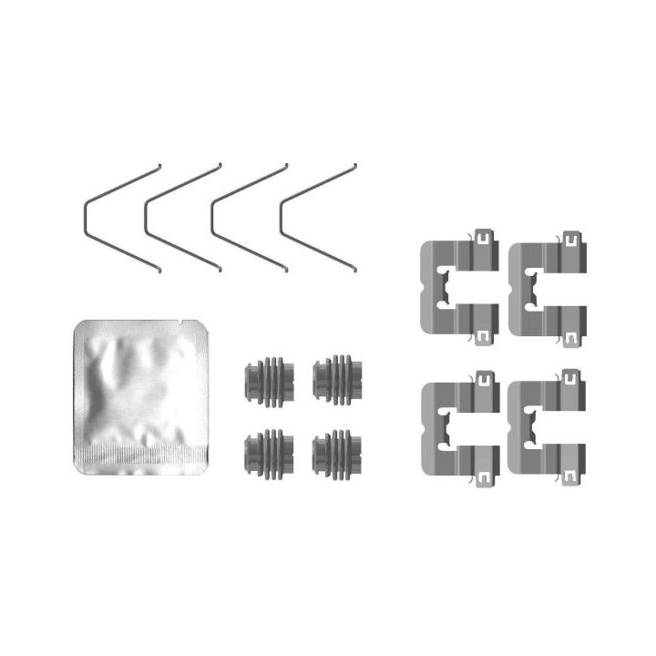 Priedų komplektas, diskinių stabdžių trinkelės MINTEX MBA0114