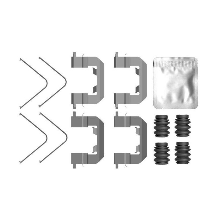 Priedų komplektas, diskinių stabdžių trinkelės MINTEX MBA0123