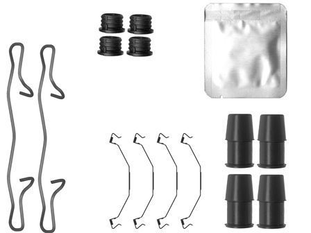 Priedų komplektas, diskinių stabdžių trinkelės MINTEX MBA0145