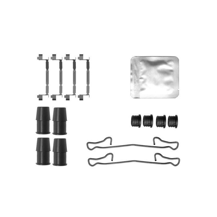 Priedų komplektas, diskinių stabdžių trinkelės MINTEX MBA0167