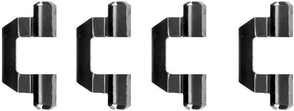 Priedų komplektas, diskinių stabdžių trinkelės MINTEX MBA1077