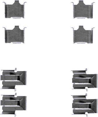 Priedų komplektas, diskinių stabdžių trinkelės MINTEX MBA1078