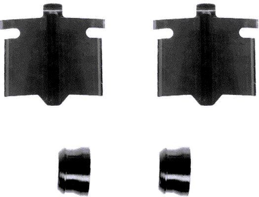 Priedų komplektas, diskinių stabdžių trinkelės MINTEX MBA1084