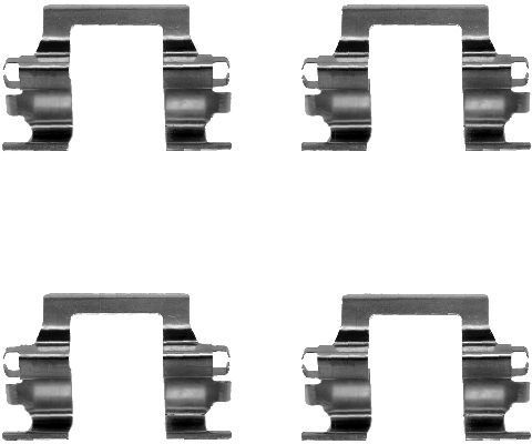 Priedų komplektas, diskinių stabdžių trinkelės MINTEX MBA1117