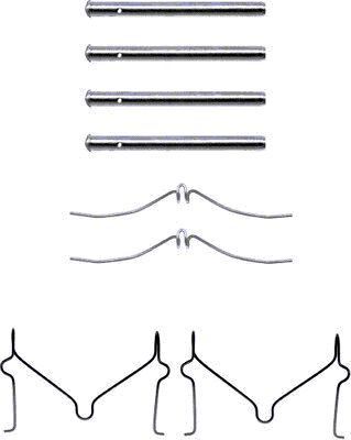 Priedų komplektas, diskinių stabdžių trinkelės MINTEX MBA1126