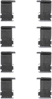 Priedų komplektas, diskinių stabdžių trinkelės MINTEX MBA1162