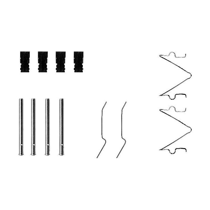 Priedų komplektas, diskinių stabdžių trinkelės MINTEX MBA1173