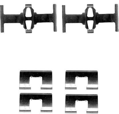 Priedų komplektas, diskinių stabdžių trinkelės MINTEX MBA1203