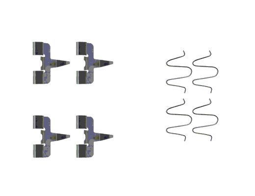 Priedų komplektas, diskinių stabdžių trinkelės MINTEX MBA1207