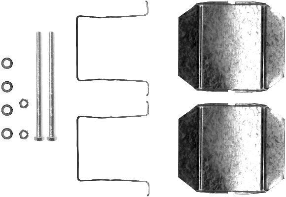 Priedų komplektas, diskinių stabdžių trinkelės MINTEX MBA1237