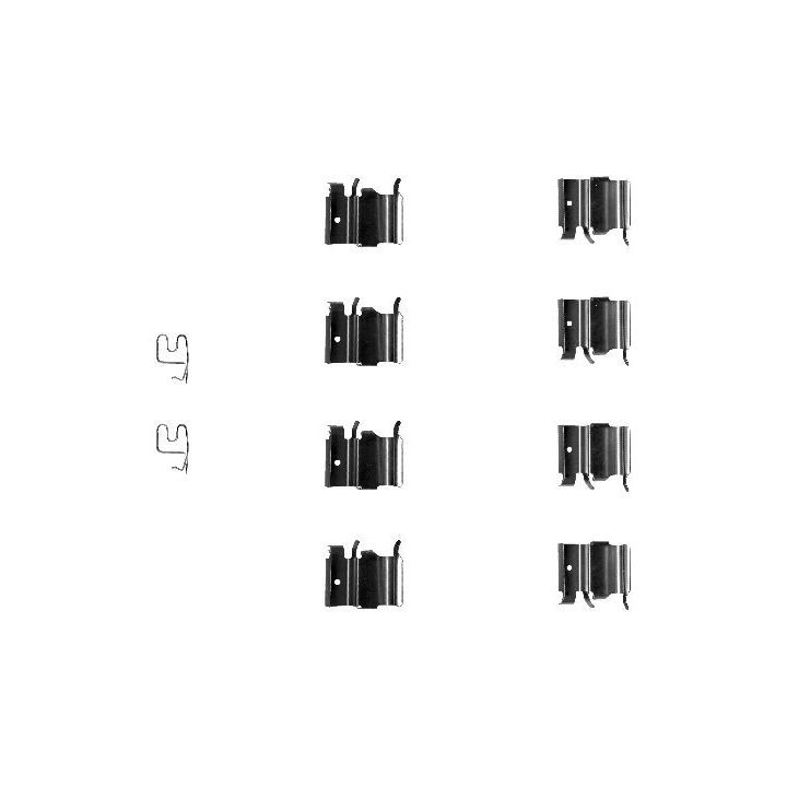 Priedų komplektas, diskinių stabdžių trinkelės MINTEX MBA1244