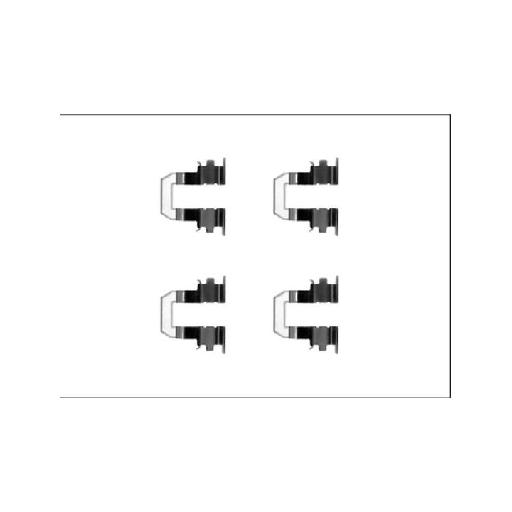 Priedų komplektas, diskinių stabdžių trinkelės MINTEX MBA1255