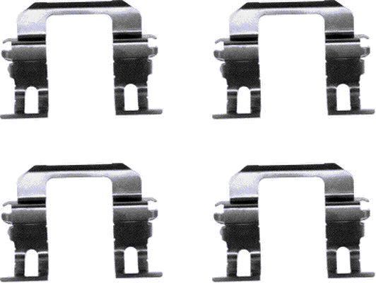 Priedų komplektas, diskinių stabdžių trinkelės MINTEX MBA1275