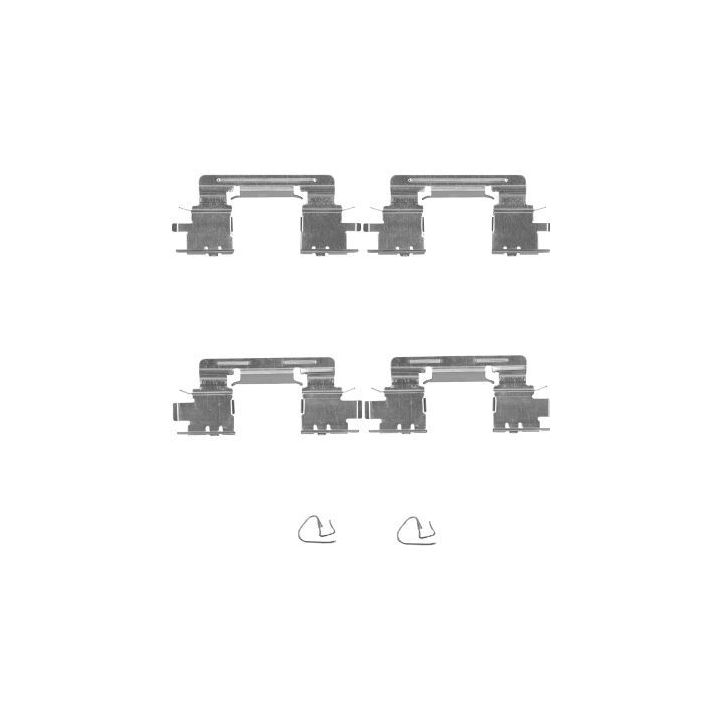 Priedų komplektas, diskinių stabdžių trinkelės MINTEX MBA1613