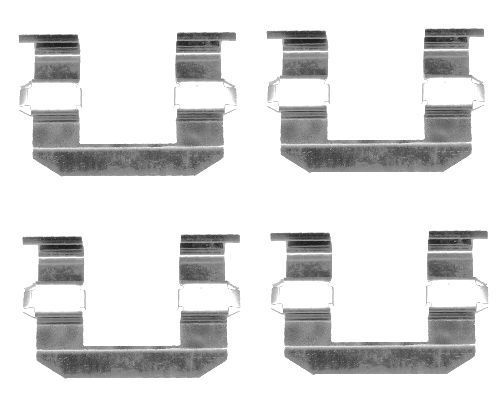 Priedų komplektas, diskinių stabdžių trinkelės MINTEX MBA1645