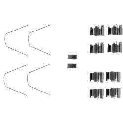 Priedų komplektas, diskinių stabdžių trinkelės MINTEX MBA1651