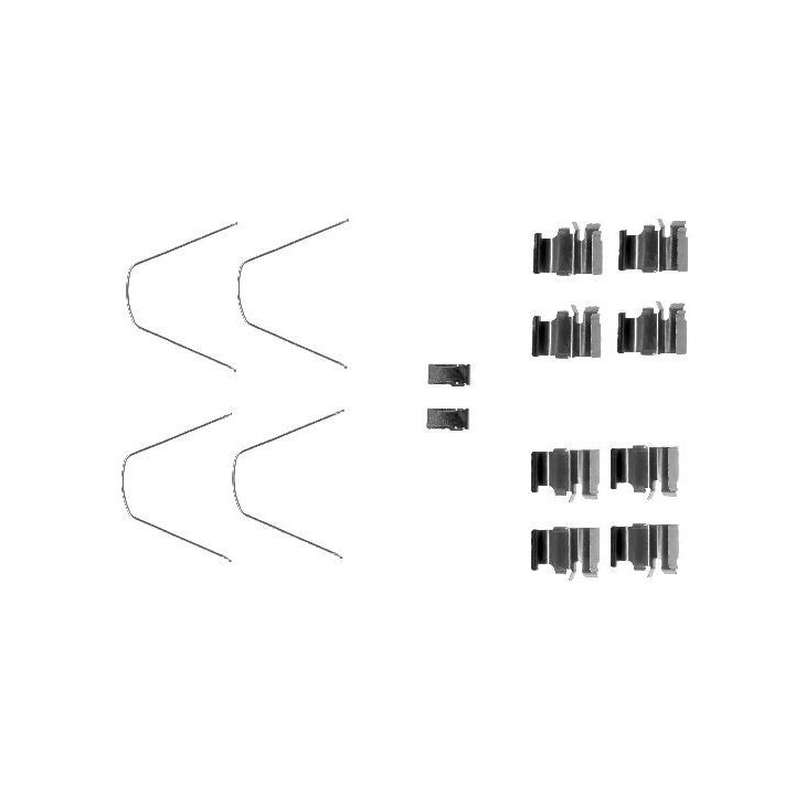 Priedų komplektas, diskinių stabdžių trinkelės MINTEX MBA1651
