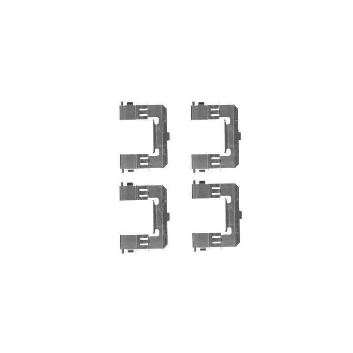 Priedų komplektas, diskinių stabdžių trinkelės MINTEX MBA1715