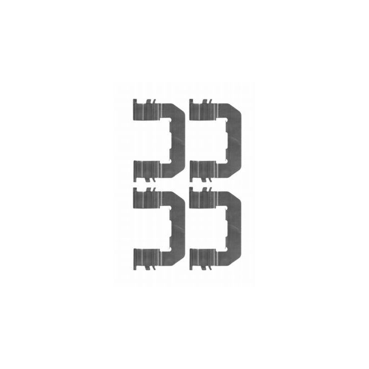 Priedų komplektas, diskinių stabdžių trinkelės MINTEX MBA1719