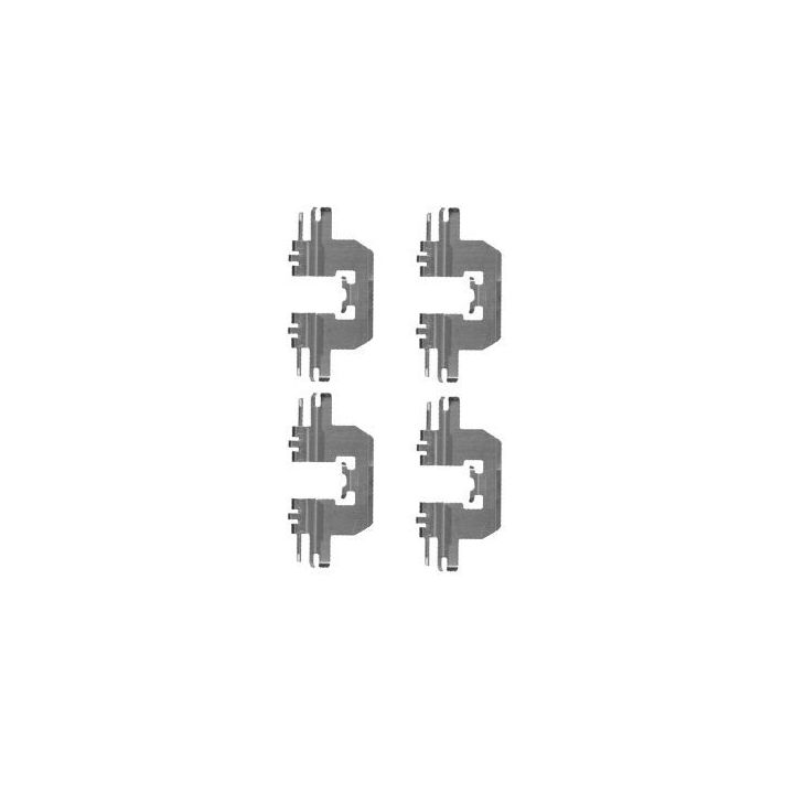 Priedų komplektas, diskinių stabdžių trinkelės MINTEX MBA1724