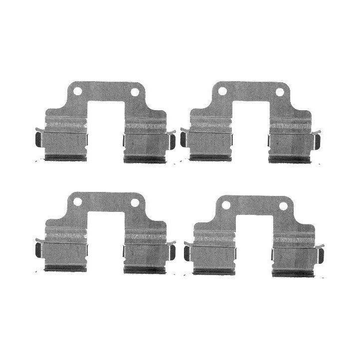 Priedų komplektas, diskinių stabdžių trinkelės MINTEX MBA1739