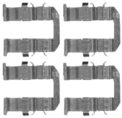 Priedų komplektas, diskinių stabdžių trinkelės MINTEX MBA1758